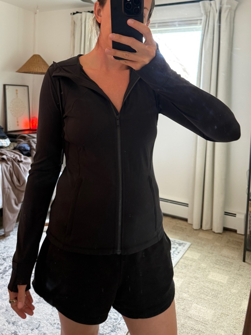 lululemon Define Hooded Jacket in Black - Picture 3 of 7